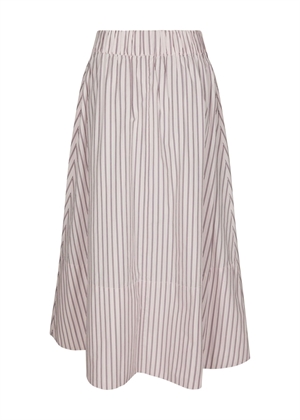 Yara long double stripe skirt Rose Neo Noir 